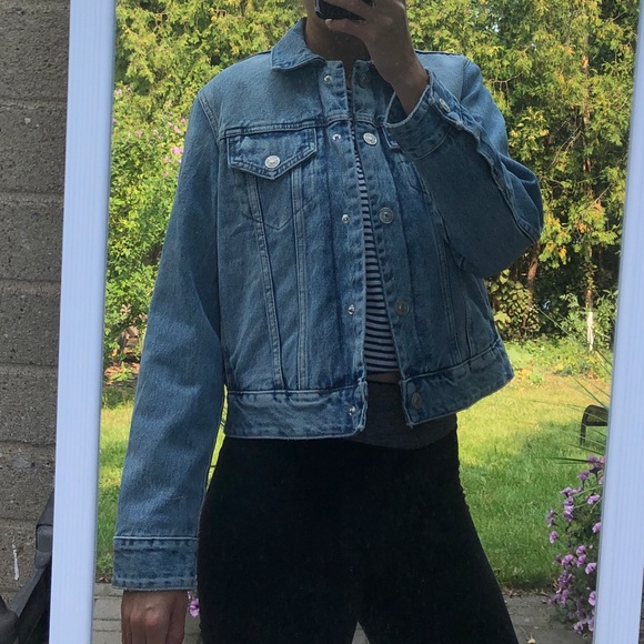 BNWT Zara denim coat with shearling interior - Picture 2 of 5